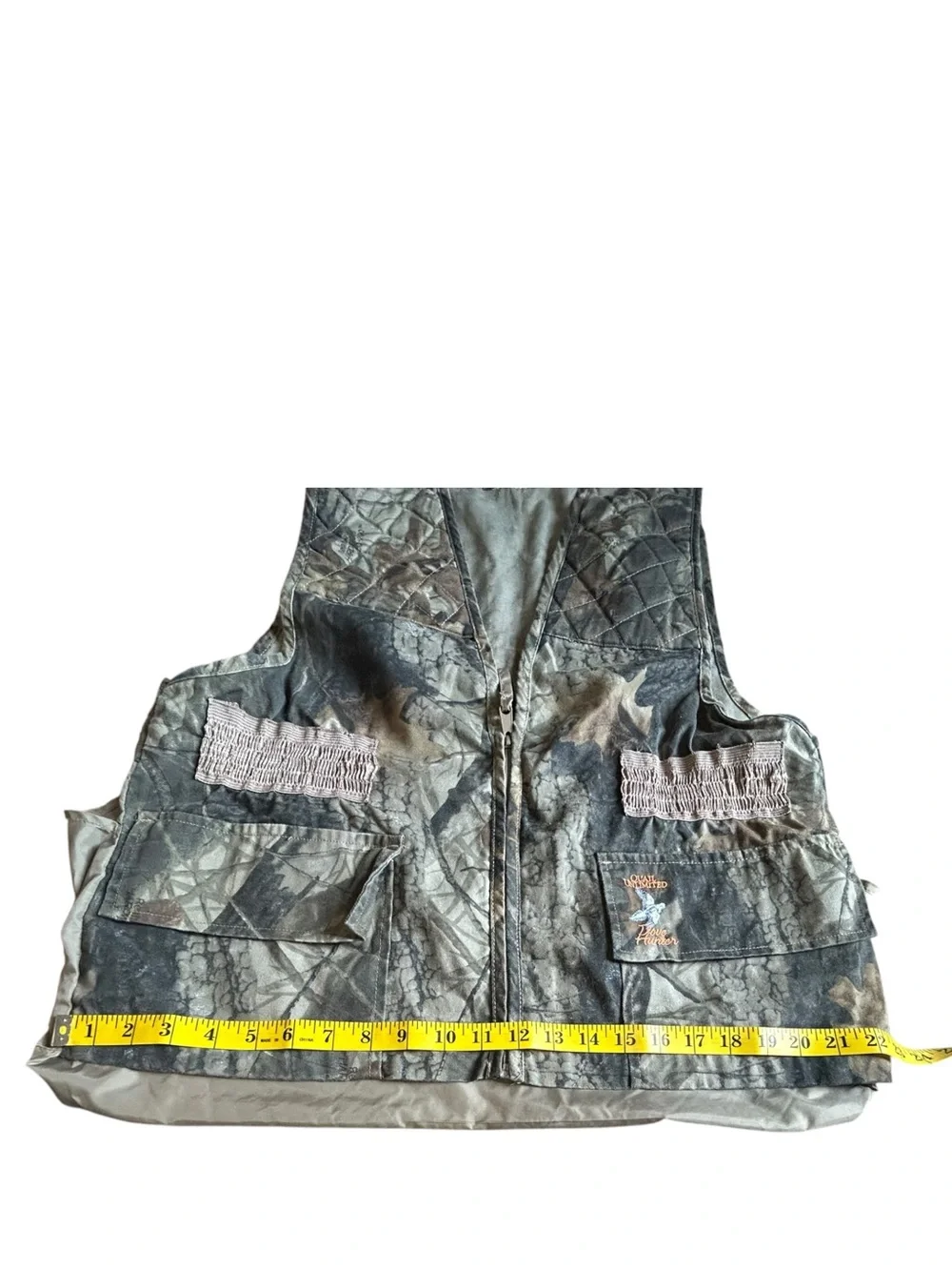 Quail Unlimited Dove Hunter Camo Hunting Utility Vest Vintage